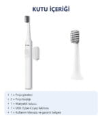 LUXVION K8 Şarjlı Diş Fırçası kutu içeriği