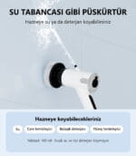 LUXVION elektrikli temizleme fırçası su püskürtme özelliği