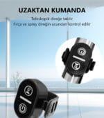 LUXVION elektrikli temizleme fırçası direğe takılan uzaktan kumanda
