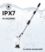 LUXVION elektrikli temizleme fırçası IPX7 su geçirmez